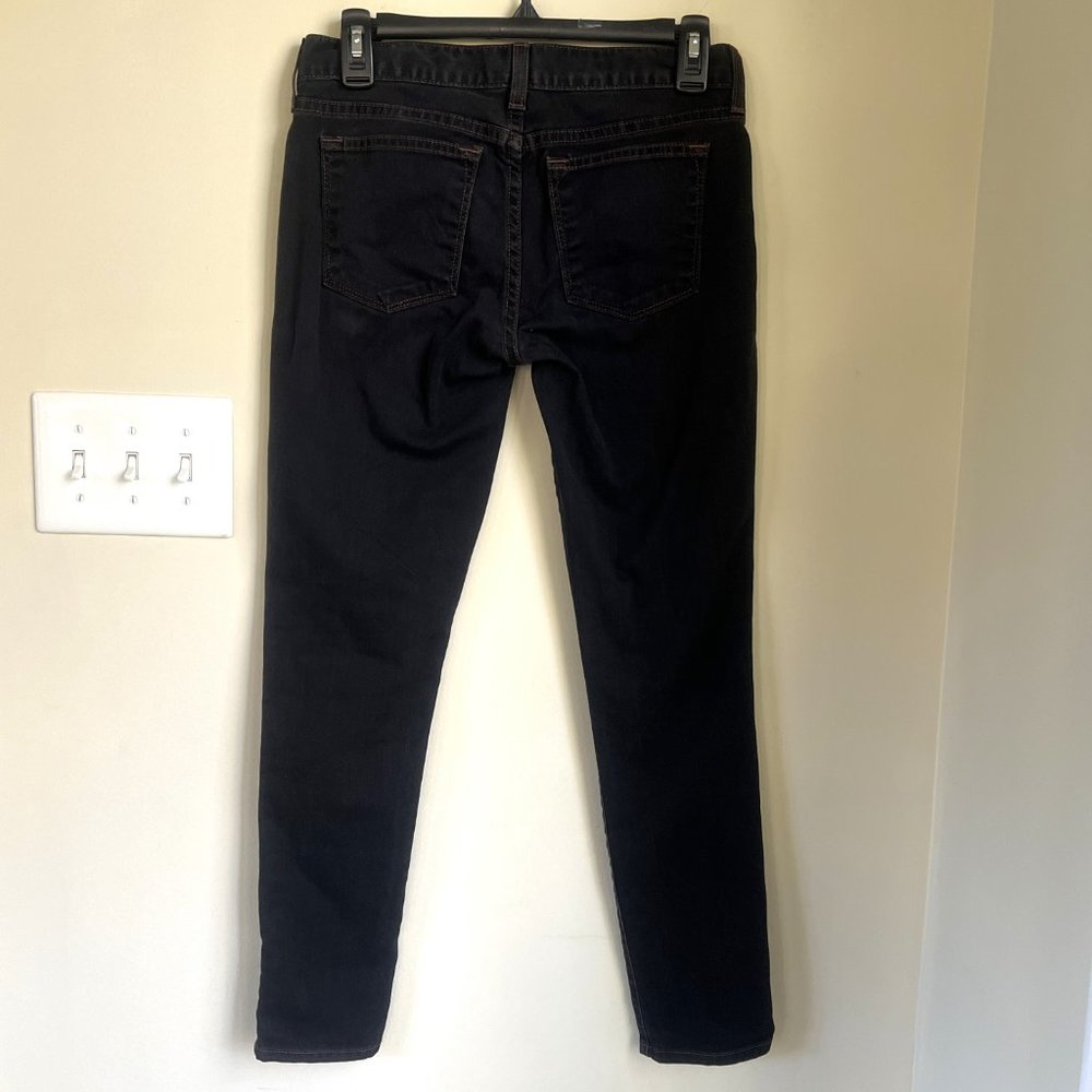 J. Crew Ankle Toothpick Jeans, Dark Indigo, Size 26 - Picture 4 of 8